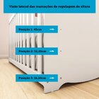 Berço Americano Simples 100% Mdf Mimo Branco Brilho