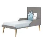 Berço Americano Theo Com Pés Madeira Natural E Colchão D18 -