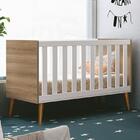 Berço Americano Theo Pés Amadeirado Com Colchão D18 - Reller