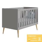 Berço Americano Theo Pés Madeira Natural Com Colchão D18 - Re