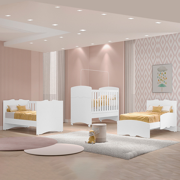 Berço Americano Tuboarte 3 Em 1 Reversivel Mini Cama Ou Mini