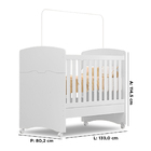 Berço Americano Tuboarte 3 Em 1 Reversivel Mini Cama Ou Mini