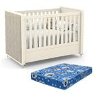 Berço Americano Tutto New Com Capitonê E Colchão Baby Physica