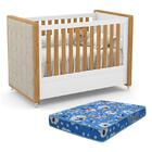 Berço Americano Tutto New Com Capitonê E Colchão Baby Physica