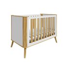 Berço Arredondado Evolutivo Americano 4 Em 1 Luly 100% Mdf Es