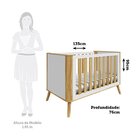 Berço Arredondado Minicama Americano 3 Em 1 Luly 100% Mdf Esp