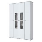 Berço Bala De Menta, Cômoda Aquarela E Guarda Roupa Aquarela