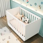 Berço Barquinho 2 Em 1 Conversível Mini Cama 100% Mdf Certifi