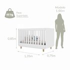 Berço Barquinho 2 Em 1 Conversível Mini Cama 100% Mdf Certifi