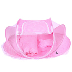 Berço Bebê Portátil Tenda Mosquiteiro Cama 3 Peças Menina Ros