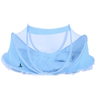 Berço Bebê Portátil Tenda Mosquiteiro Cama 3 Peças Menino Azu