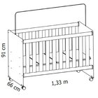 Berço Brasileiro Com Mosqueteiro Mel Branco Fosco/savana