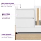 Berço Cama Multifuncional Auri Com 2 Gavetas E Cama Auxiliar