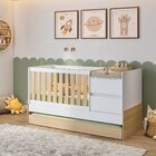 Berço Cama Multifuncional Auri Com 2 Gavetas E Cama Auxiliar