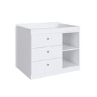 Berço Cama Multifuncional Com 2 Gavetões Malu Aveiro Oak/bran