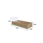 Berço Cama Multifuncional Com Gavetões 3 Em 1 84cm X 194cm Av