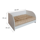 Berço Cama Pet Para Cães E Gatos Com Colchão Pequeno Porte