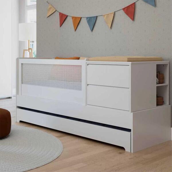 Berço Cama Sol E Mar Divicar Branco Acetinado