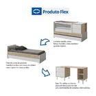 Berço Cama Sol E Mar Divicar Branco Acetinado/carvalho Treviso