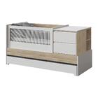 Berço Cama Sol E Mar Divicar Branco Acetinado/carvalho Treviso