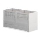 Berço Cama Sol E Mar Gêmeos Divicar Branco Acetinado