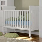 Berço Caminha Com Rodinhas Lucca Branco