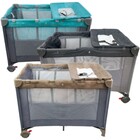 Berço Cercado Portátil Para Bebê Infinity Premium Baby - Bege