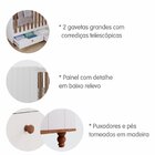 Berço Com 2 Gavetas Picolé Espresso Móveis Branco/savana