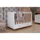 Berço Com 2 Gavetas Picolé Espresso Móveis Branco/savana