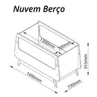 Berço Com 3 Regulagens De Altura Nuvem Gelius Móveis Off Whit