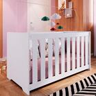 Berço Com Colchao 130x60 Aconchego La011 Branco Completa Move