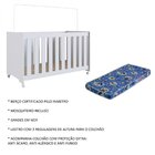 Berço Com Colchão E Rodízios Aconchego  Branco