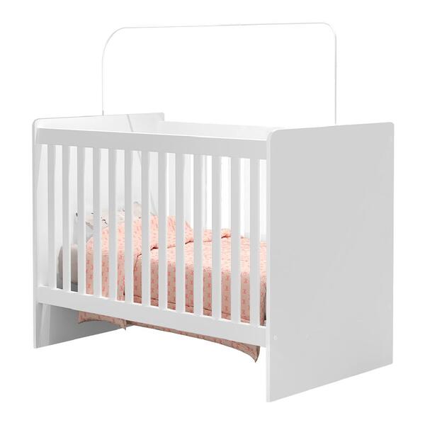 Berço Com Colchão Padrão Americano Giovana Branco 130x70x98cm