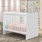 Berço Com Colchão Padrão Americano Giovana Branco 130x70x98cm
