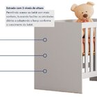 Berço Com Regulagem De Altura 100% Mdf Soft Americano Branco