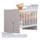 Berço Com Regulagem De Altura 100% Mdf Soft Americano Branco