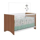 Berço Com Suporte De Mosquiteiro Gutti Branco/almendra