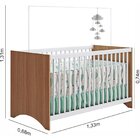 Berço Com Suporte De Mosquiteiro Gutti Branco/almendra