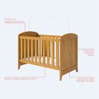 Berço Com Suporte Mosqueteiro Hugs Móveis Serpil Garapa