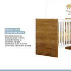 Berço Com Suporte Mosquiteiro 100% Mdf Life Branco/madeirado