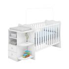 Berço Cômoda Com Cantoneira Mágica Branco Tana Decor