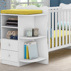 Berço Cômoda Com Cantoneira Mágica Branco Tana Decor