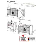 Berço Cômoda Com Colchão Incluso Colinho De Mãe Multimóveis M