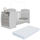 Berço Cômoda Com Colchão Incluso Colinho De Mãe Multimóveis M