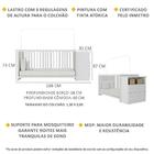 Berço Cômoda Com Colchão Incluso Meu Bebê Multimóveis Fg4013
