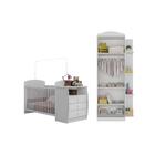 Berço Cômoda Com Guarda-roupa 2 Portas 1 Gaveta Multimóveis M