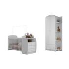 Berço Cômoda Com Guarda-roupa 2 Portas 1 Gaveta Multimóveis M