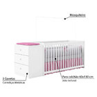 Berço Cômoda Gutti Com 3 Gavetas - Branco