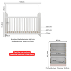 Berço E Cômoda Multimóveis João E Maria Fg2810 Branco