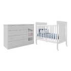 Berço E Gaveteiro Infantil Helena Branco